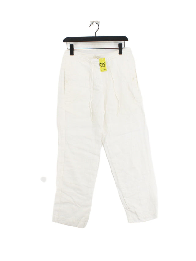 Gap Women's Suit Trousers W 30 in White 100% Cotton