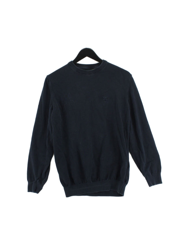 Barbour Men's Jumper L Blue 100% Cotton