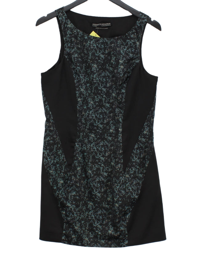 AllSaints Women's Midi Dress UK 14 Black Polyester with Elastane