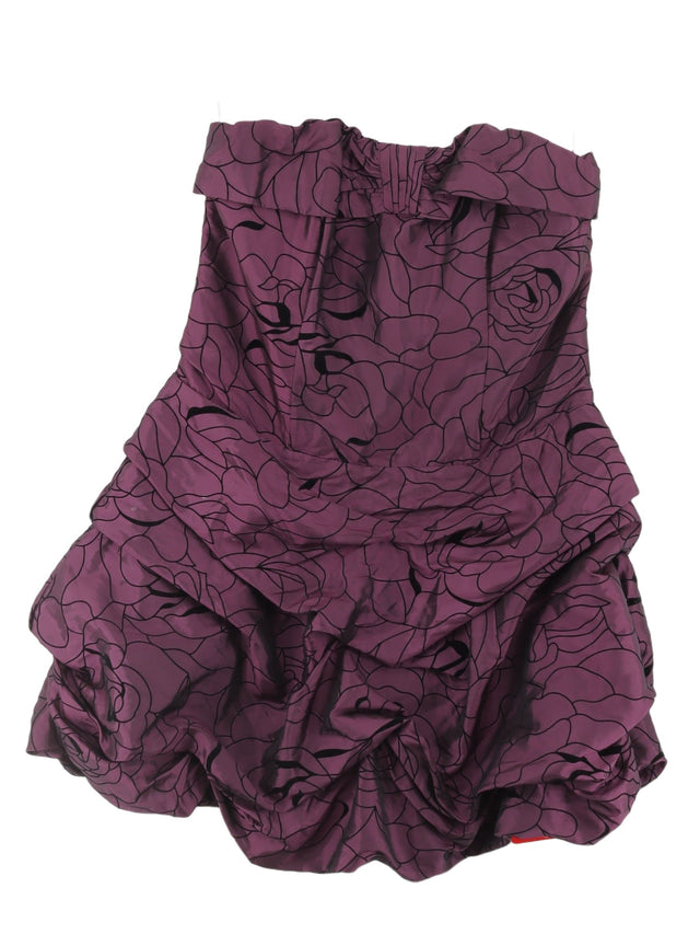 Joe Browns Women's Mini Dress UK 14 Purple 100% Polyester