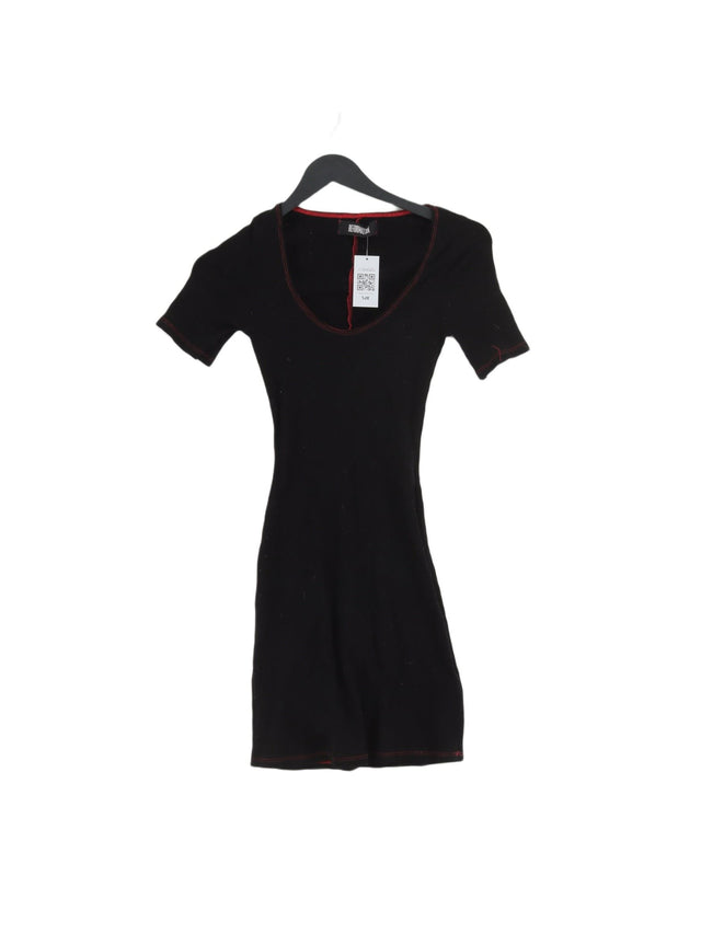 Reformation Women's Midi Dress XS Black Other with Spandex