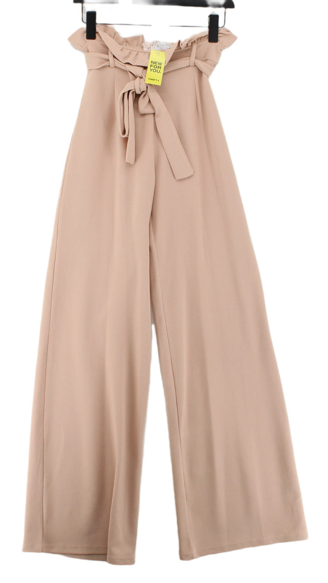 In The Style Women's Suit Trousers UK 8 Tan Polyester with Elastane