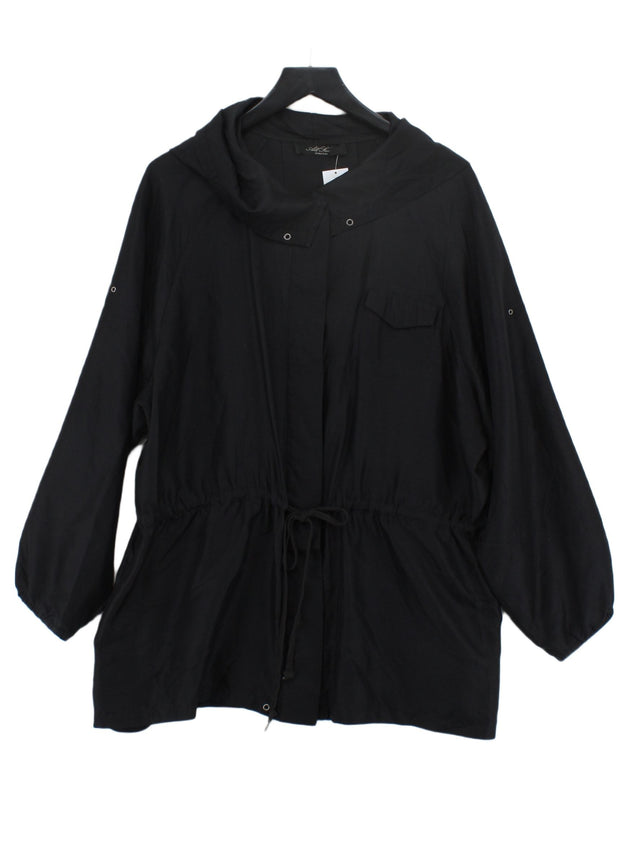 AllSaints Women's Jacket UK 10 Black 100% Silk