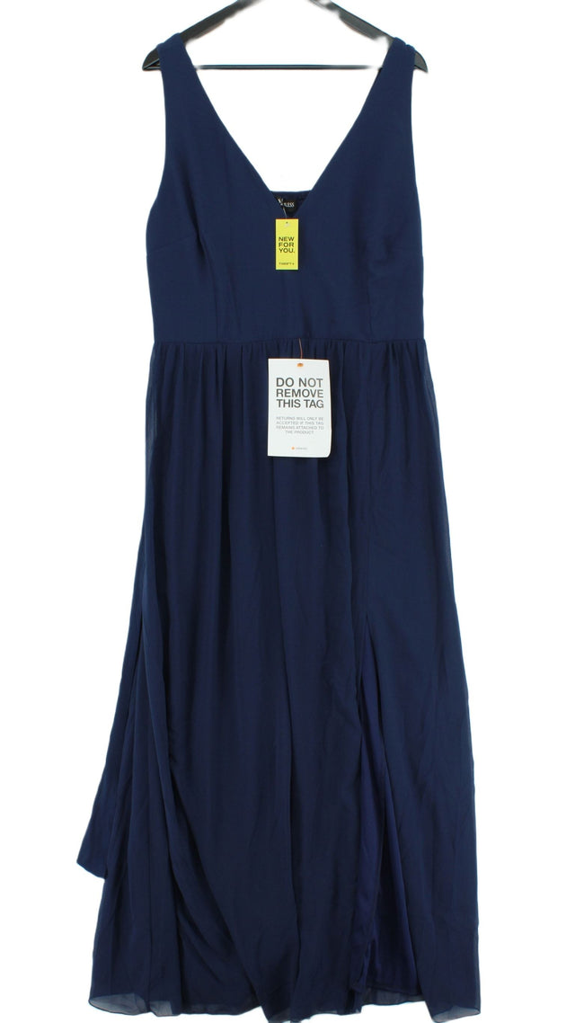 Little Mistress Women's Maxi Dress UK 22 Blue 100% Other
