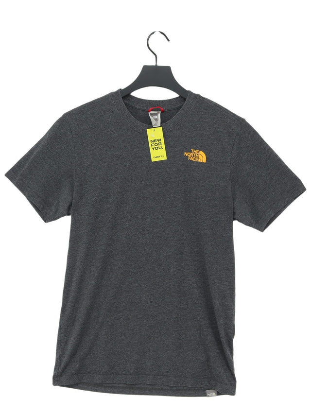 The North Face Men's T-Shirt S Grey Cotton with Polyester
