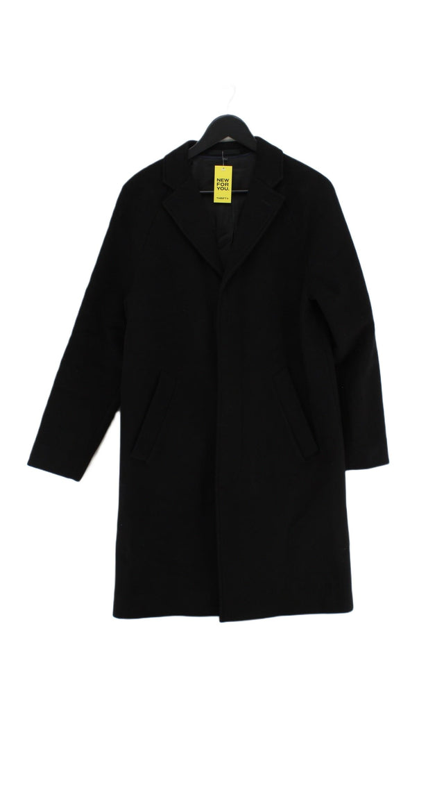 J. Crew Women's Coat Chest: 34 in Black Polyamide with Cashmere, Wool