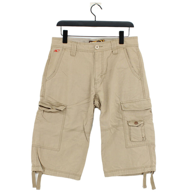 O'Neill Men's Shorts W 30 in Cream 100% Cotton
