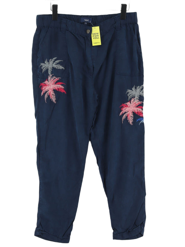 Next Women's Suit Trousers UK 14 Blue 100% Lyocell Modal