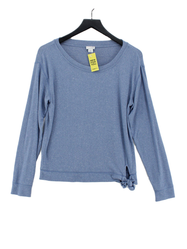 J. Crew Women's Jumper M Blue Viscose with Elastane, Polyester