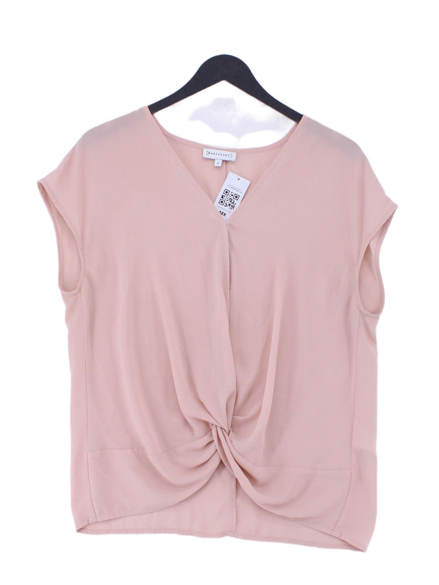 Warehouse Women's Blouse UK 12 Pink 100% Polyester