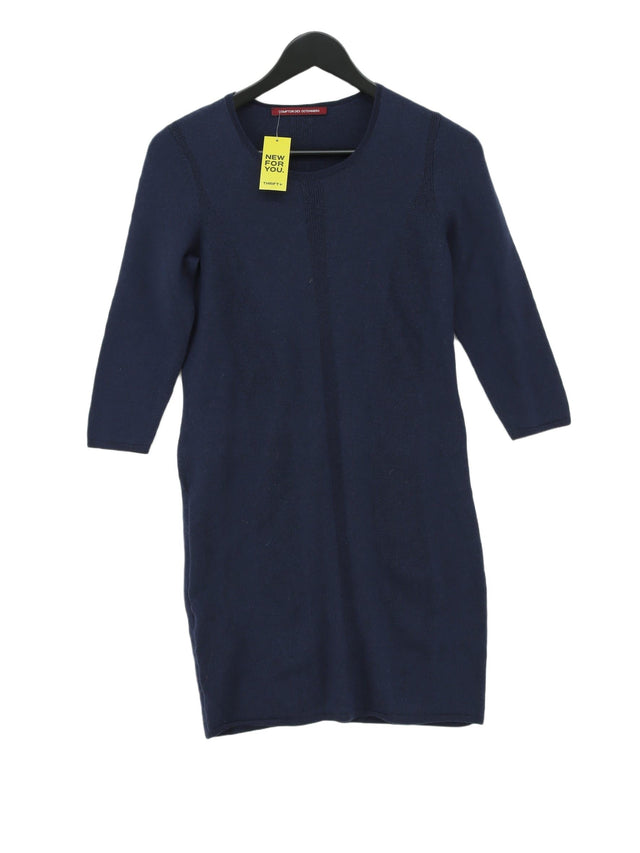 Comptoir Des Cotonniers Women's Midi Dress S Blue 100% Wool