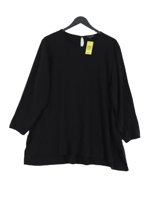 Eileen Fisher Women's T-Shirt XL Black Other with Silk