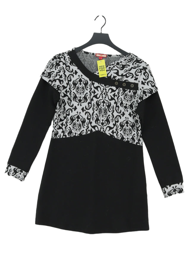 Joe Browns Women's Midi Dress UK 12 Black Polyester with Elastane, Viscose