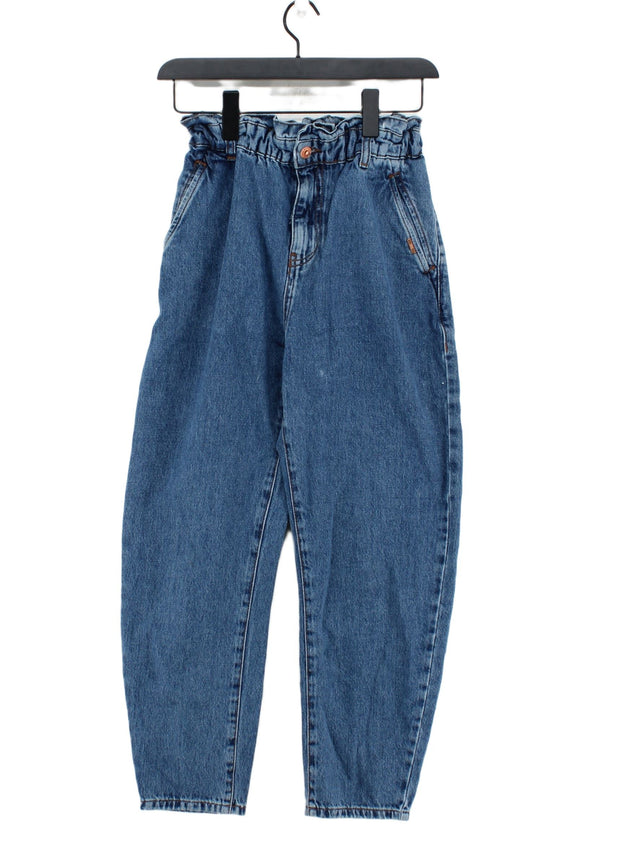 Zara Women's Jeans UK 6 Blue 100% Cotton