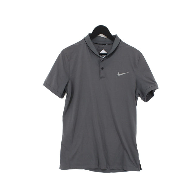 Nike Men's T-Shirt M Grey 100% Polyester