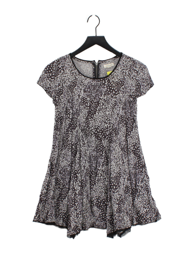 Silence + Noise Women's Mini Dress XS Grey Rayon with Polyester