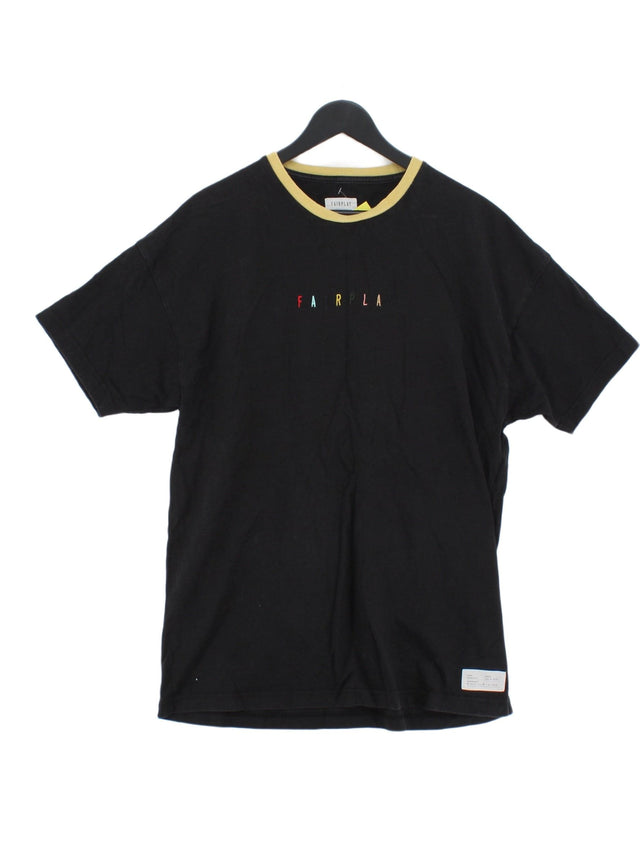 Fairplay Men's T-Shirt L Black 100% Cotton