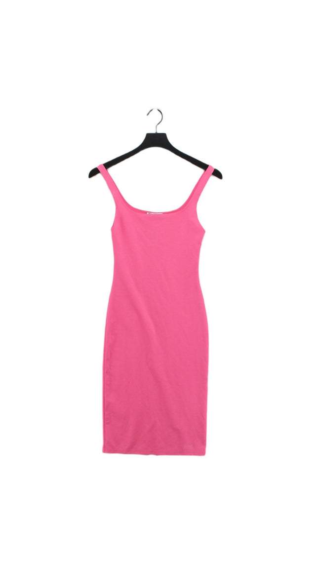 Zara Women's Midi Dress S Pink 100% Other