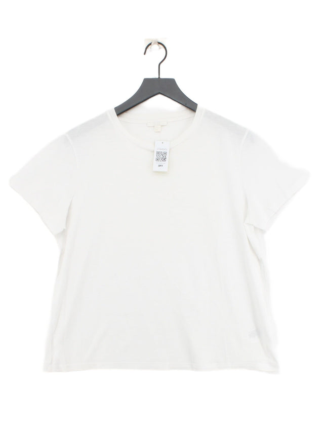COS Men's T-Shirt L White 100% Cotton