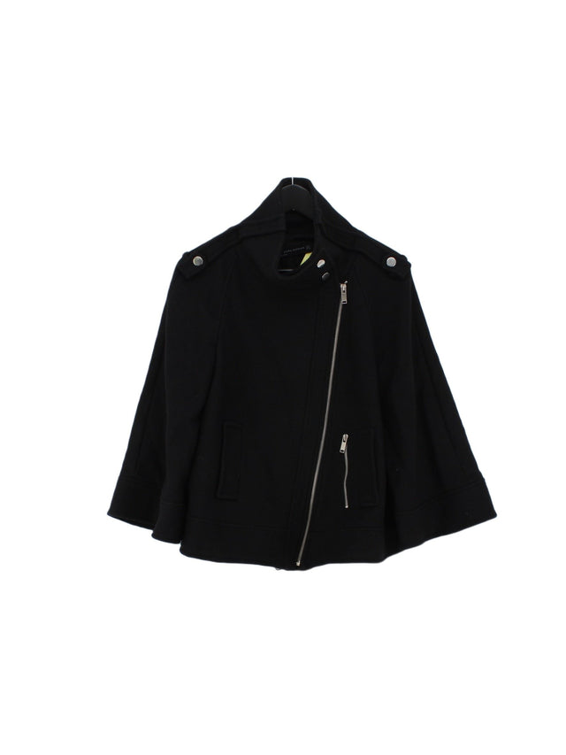 Zara Women's Jacket M Black Wool with Polyamide, Viscose