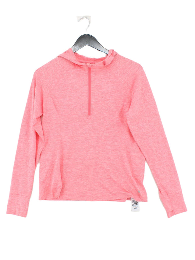 Layer 8 Women's Hoodie S Pink Polyester with Spandex
