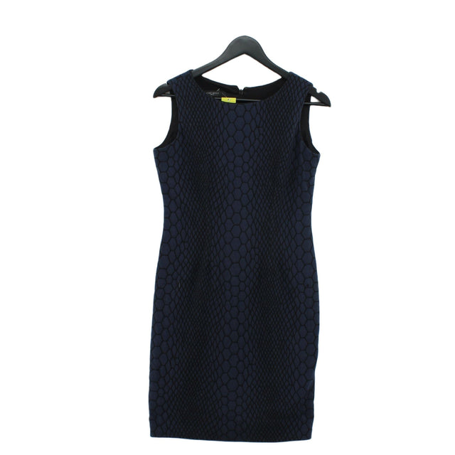 Nine West Women's Midi Dress UK 6 Blue Polyester with Elastane, Rayon