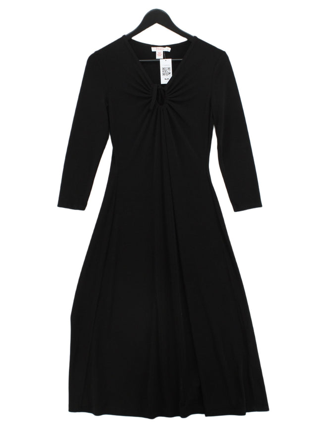 Finery Women's Midi Dress UK 8 Black Polyester with Elastane