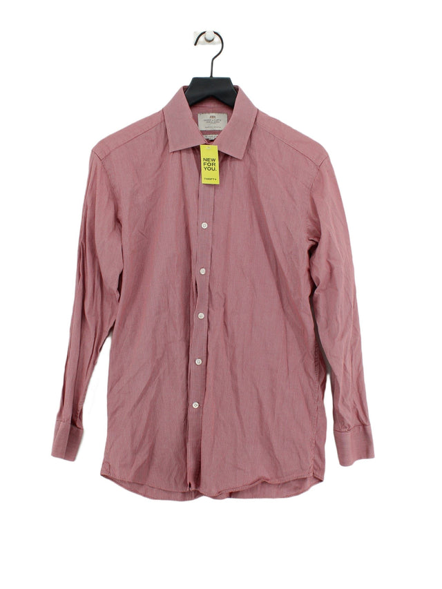 Hawes & Curtis Men's Shirt Chest: 33 in Red 100% Cotton