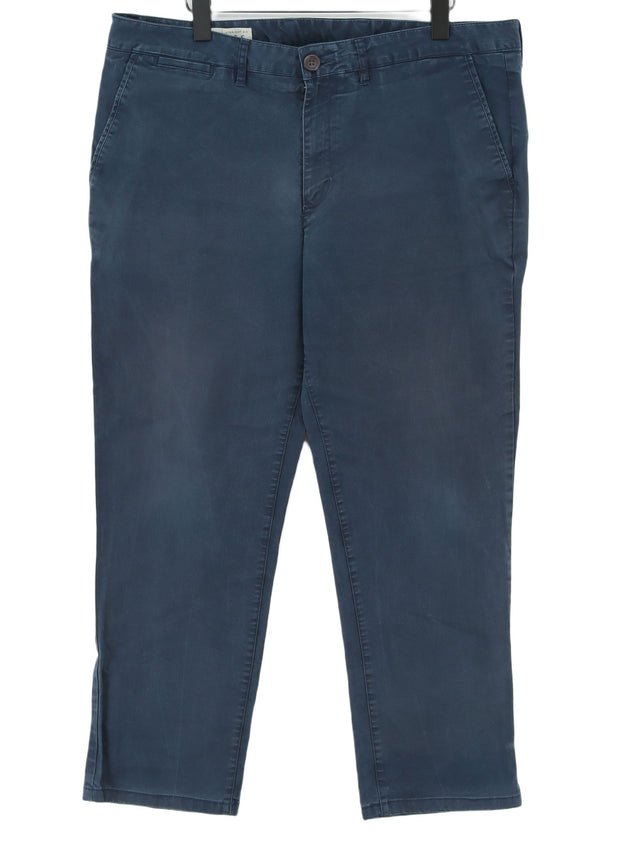 Racing Green Men's Trousers S Blue Cotton with Elastane