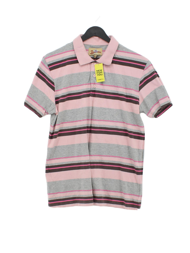 Joe Browns Men's Polo L Pink 100% Cotton