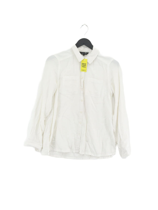 New Look Women's Shirt UK 6 White 100% Cotton