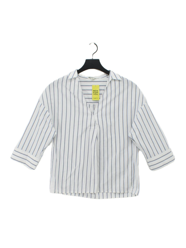 Whistles Women's Shirt XS White Polyester with Cotton