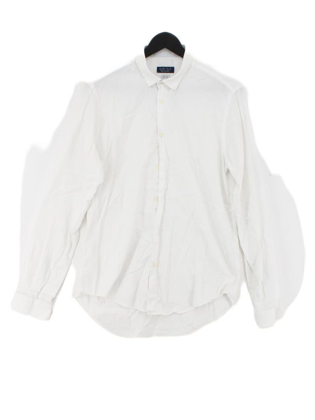 Zara Men's Shirt L White 100% Other