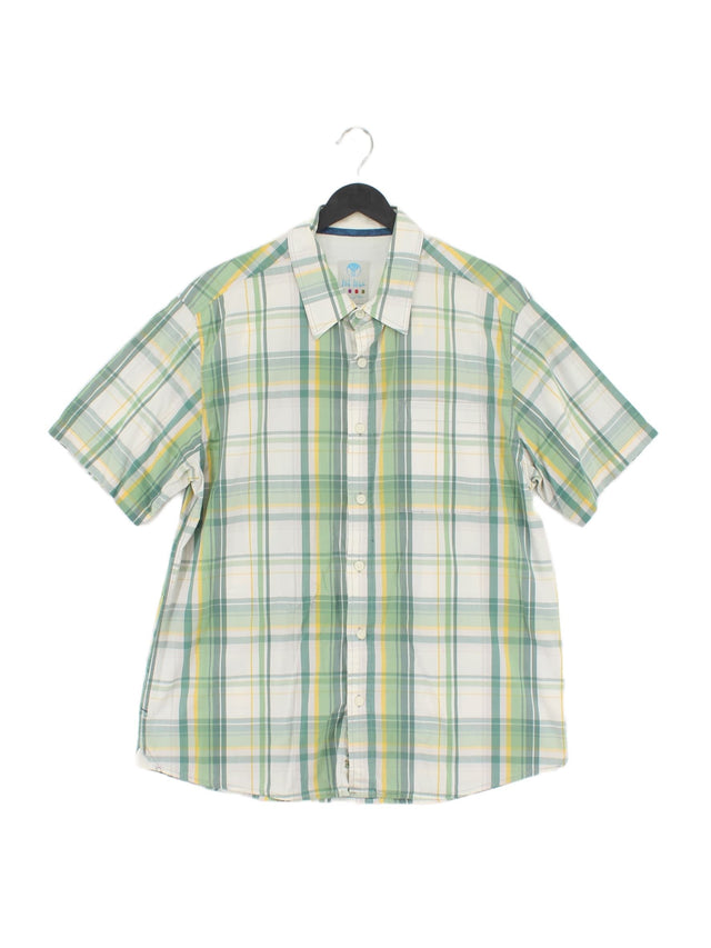 FatFace Men's T-Shirt L Green 100% Cotton