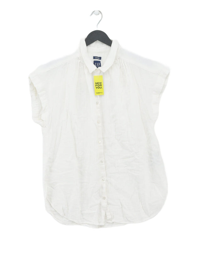 Gap Women's Shirt M White 100% Cotton