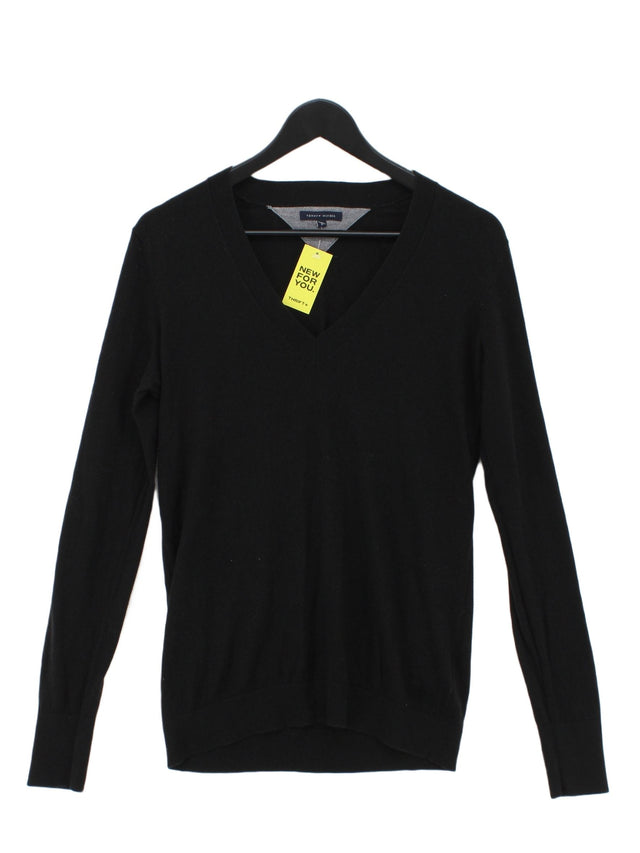 Tommy Hilfiger Women's Jumper M Black Cotton with Wool