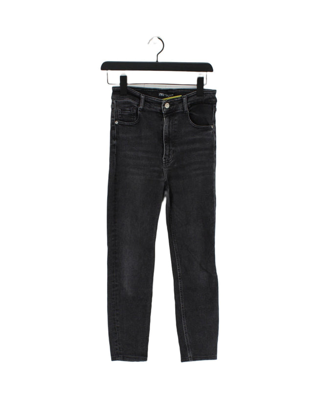 Zara Women's Jeans UK 10 Black 100% Other