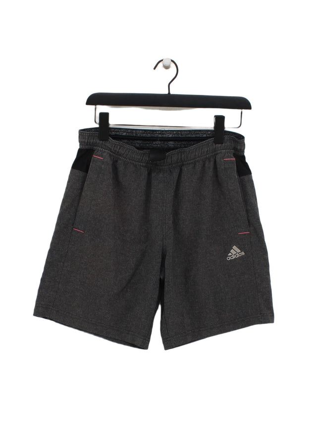 Adidas Men's Shorts M Grey 100% Other