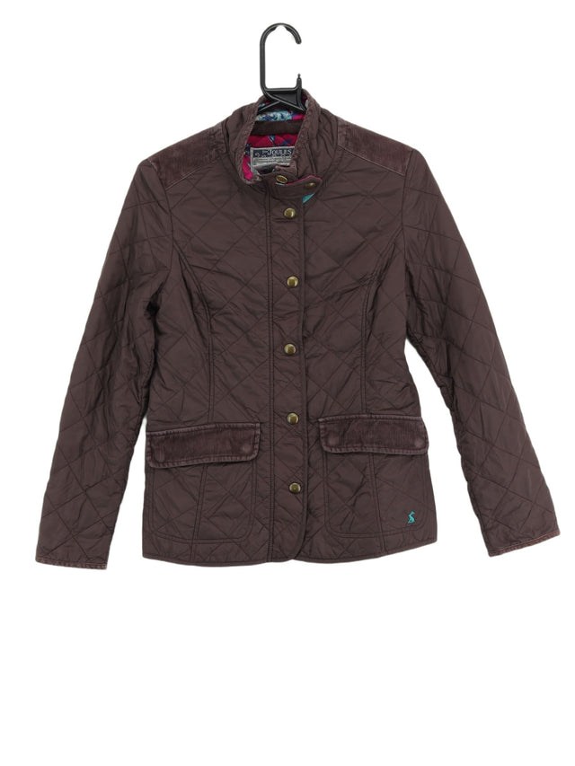 Vintage Joules Women's Coat UK 10 Brown 100% Cotton