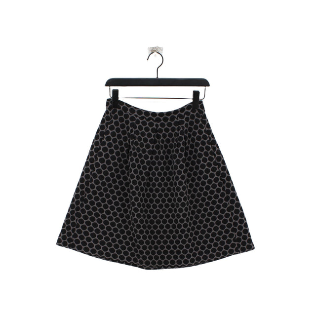 Boden Women's Midi Skirt UK 8 Black Polyester with Cotton