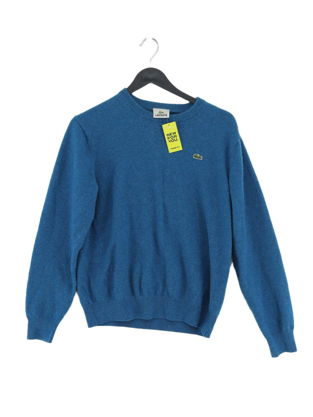 Lacoste Women's Jumper XS Blue 100% Wool