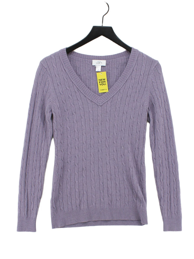 Loft Women's Jumper M Purple Acrylic with Nylon, Other