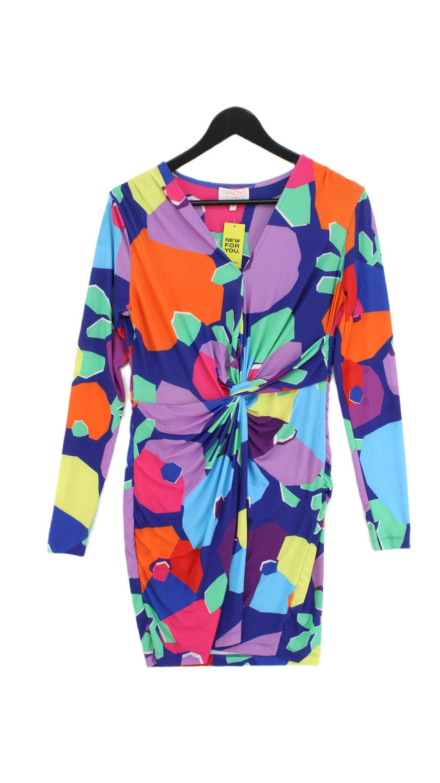Dancing Leopard Women's Midi Dress UK 10 Multi Polyester with Elastane