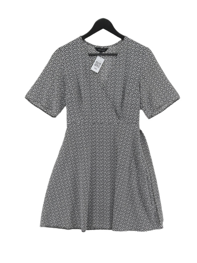 New Look Women's Midi Dress UK 10 Multi Polyester with Elastane