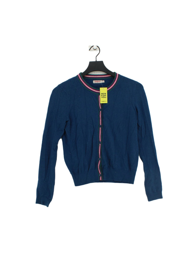 Cath Kidston Women's Cardigan XS Blue Cotton with Wool