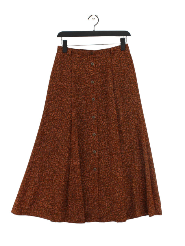 Viyella Women's Midi Skirt W 12 in Black 100% Polyester