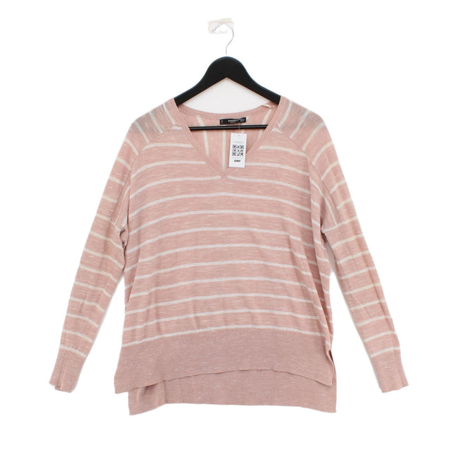 Mango Women's Top L Pink 100% Other
