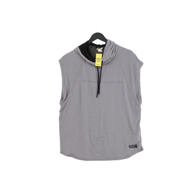 Nike Men's T-Shirt M Grey Polyester with Elastane