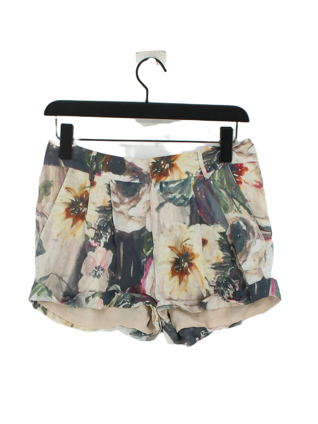 Haute Hippie Women's Shorts UK 4 White 100% Silk