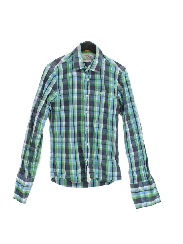 Jack Wills Men's Shirt XS Green 100% Cotton